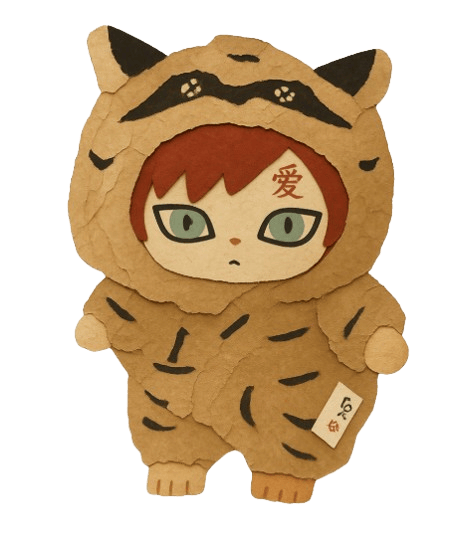Gaara from Naruto plushie